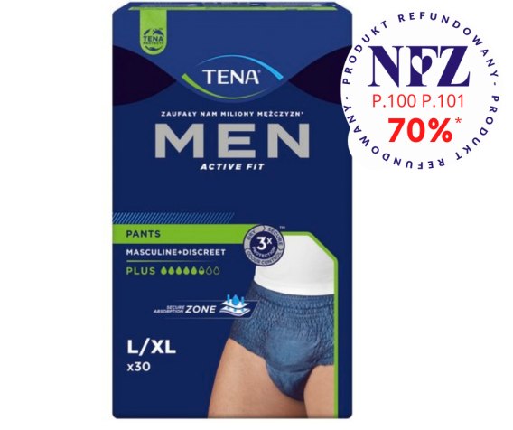 Tena Majtki Ch Onne Men Pants Plus Blue L Xl Szt Sklep Medyczny